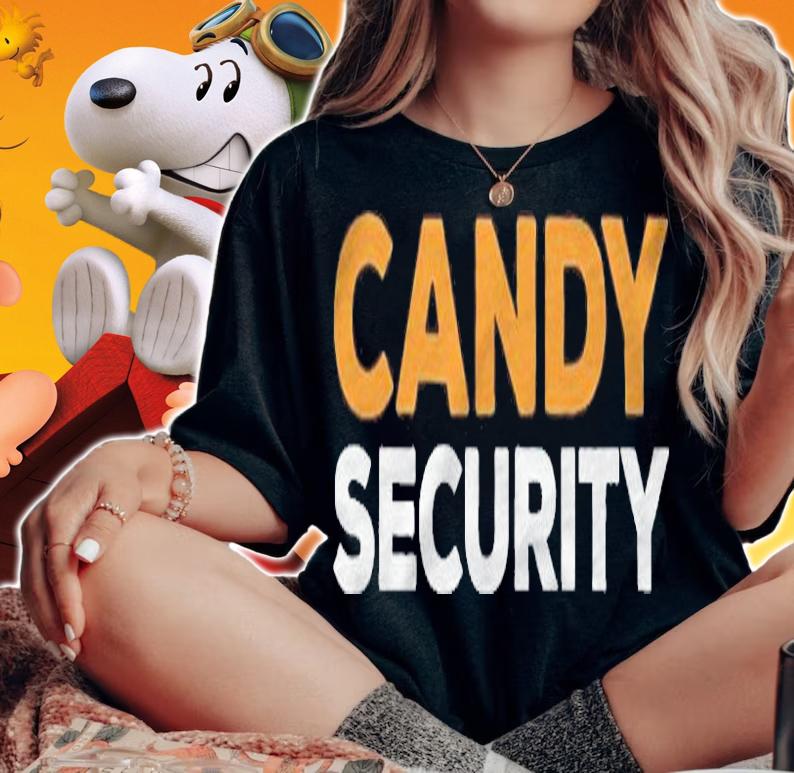 Candy Security Funny Halloween Gif T-shirt woman shirt