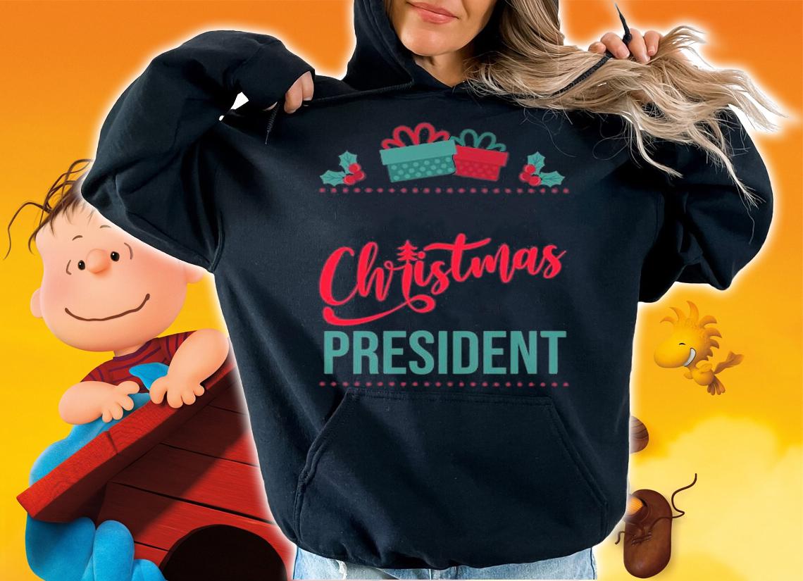 Christmas President Merry Christmas T-Shirt hoodie
