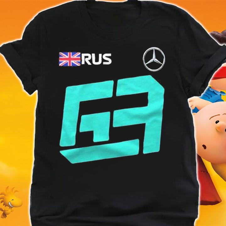 F1 George Russell Mercedes AMG logo T-shirt shirt