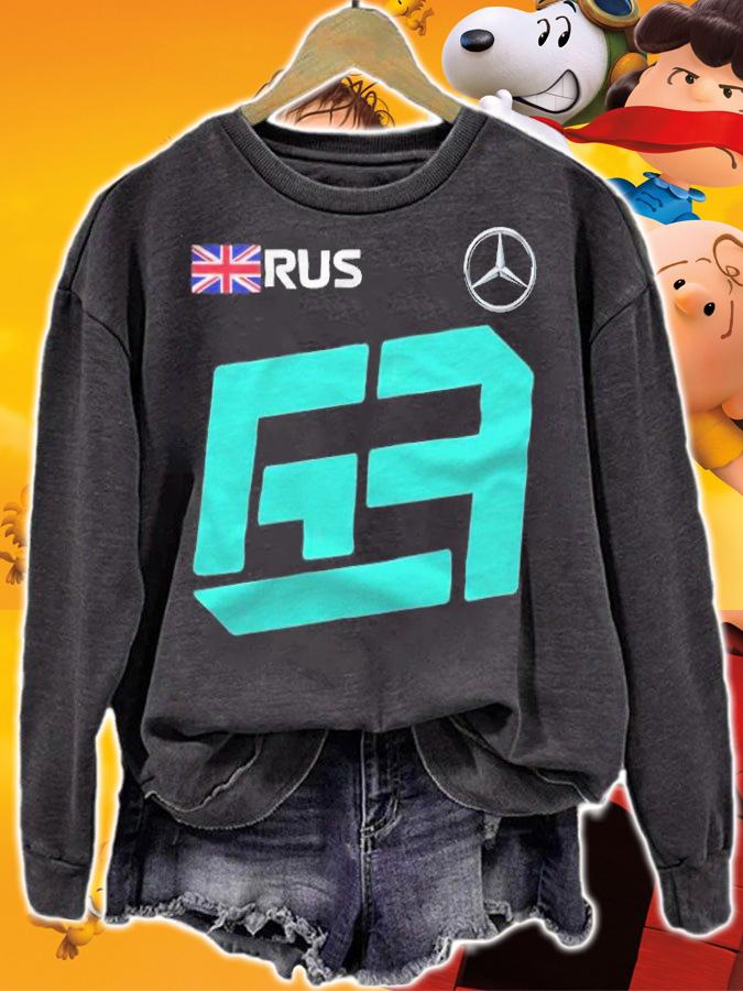 F1 George Russell Mercedes AMG logo T-shirt sweatshirt
