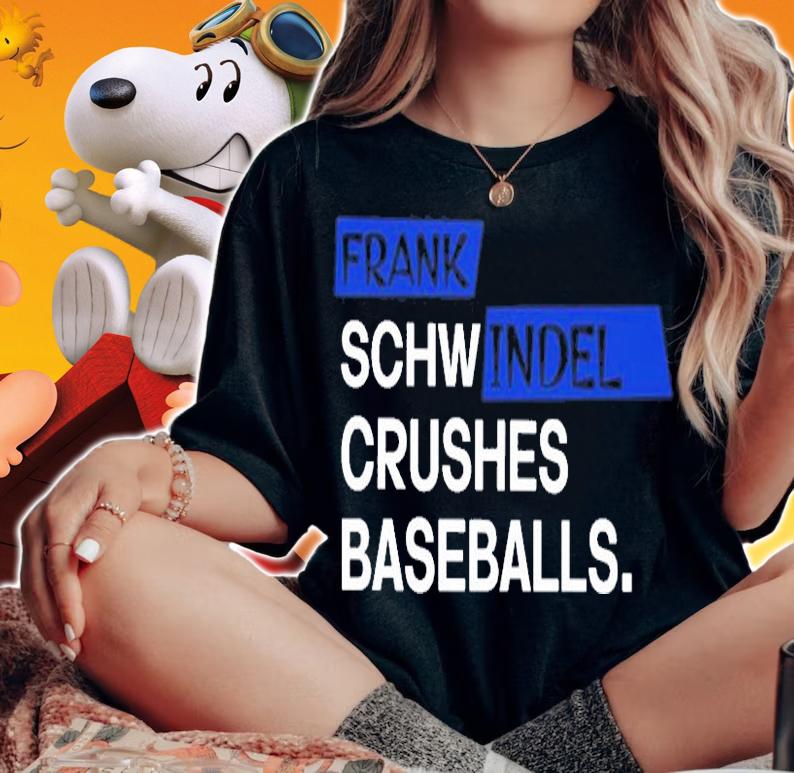 Frank Schw Indel Cruches Baseballs T-Shirt woman shirt