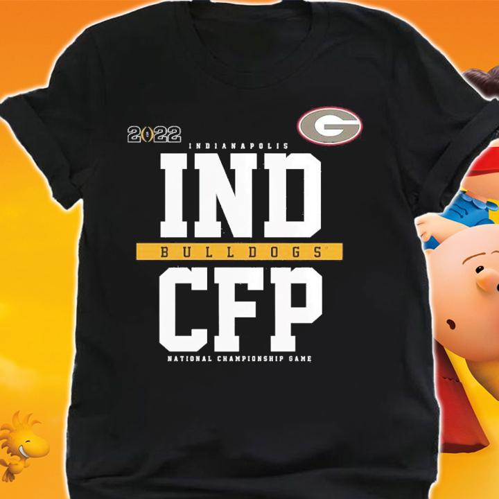 Georgia Bulldogs Heathered Charcoal College Football Playoff 2022 National Championship Game Bound Fade Shirt shirt