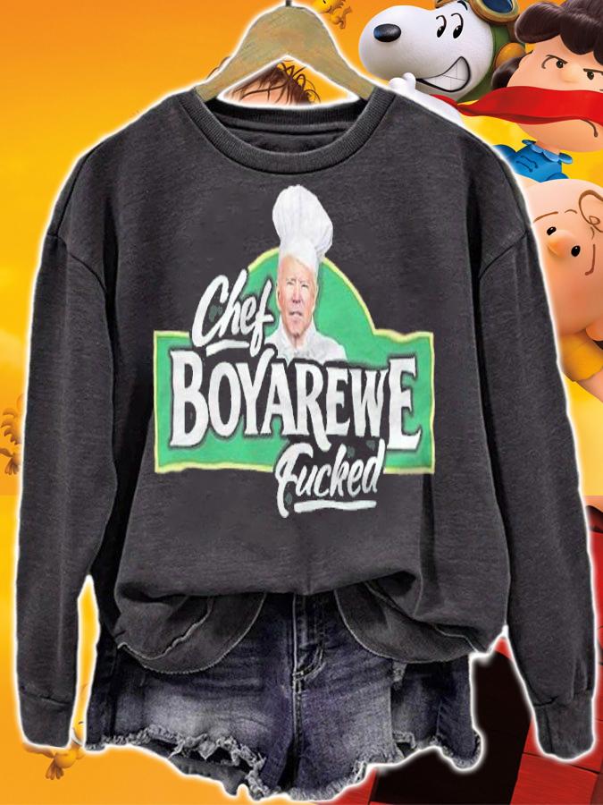 Joe Biden Chef Boyardee Fucked T-shirt sweatshirt