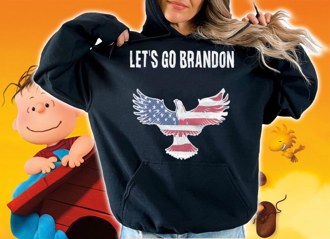 Let's Go Brandon Eagle USA Flag Anti Biden T-Shirt