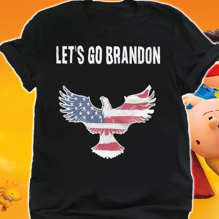 Let's Go Brandon Eagle USA Flag Anti Biden T-Shirt