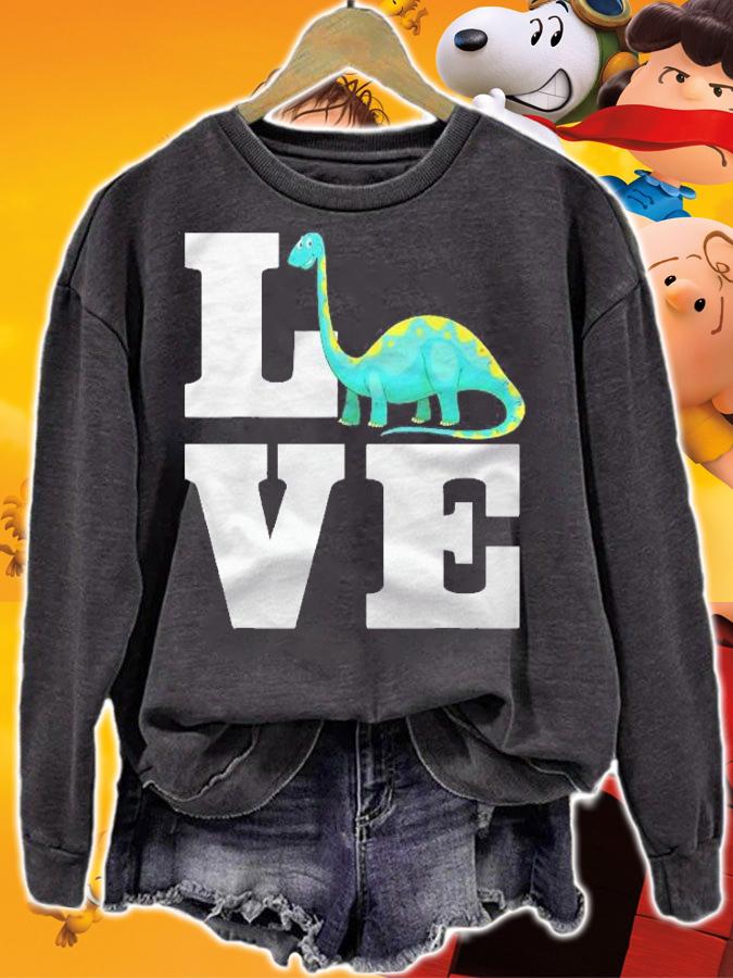 Love Brachiosaurus Design Prehistoric Creatures shirt sweatshirt