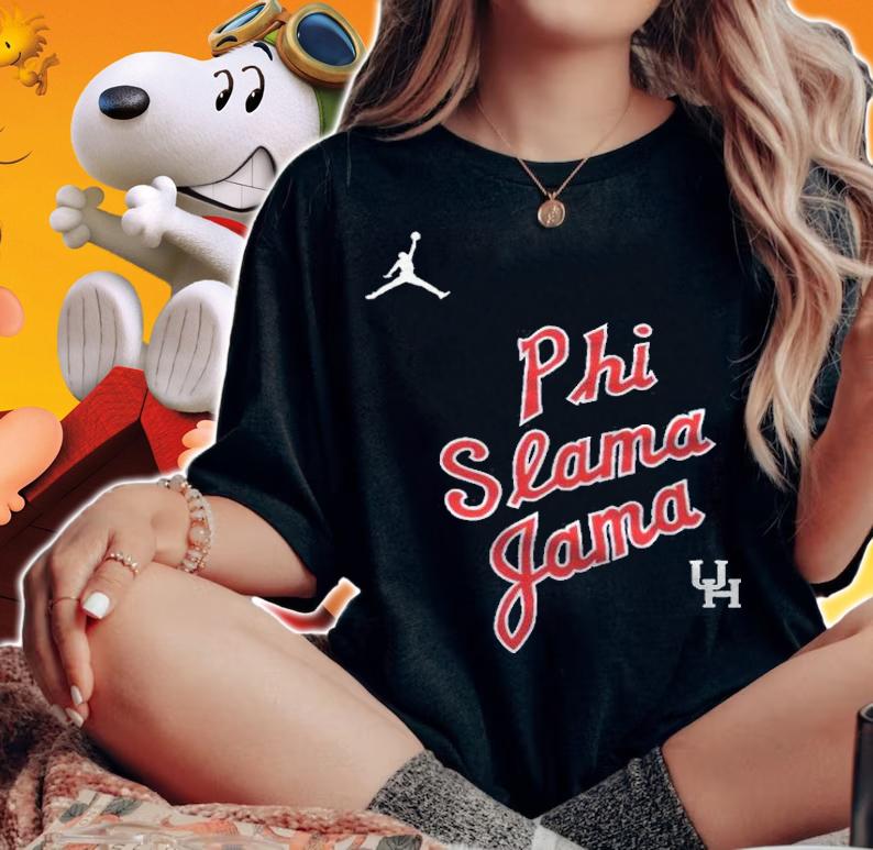 Phi Slama Jama basketball logo T-shirt