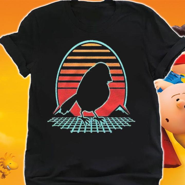 Chickadee Bird Retro Vintage 80S Style Birding Gift Shirt