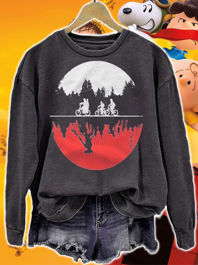 Stranger Tv Show Illustrated Graphic Shirt sweatshirt