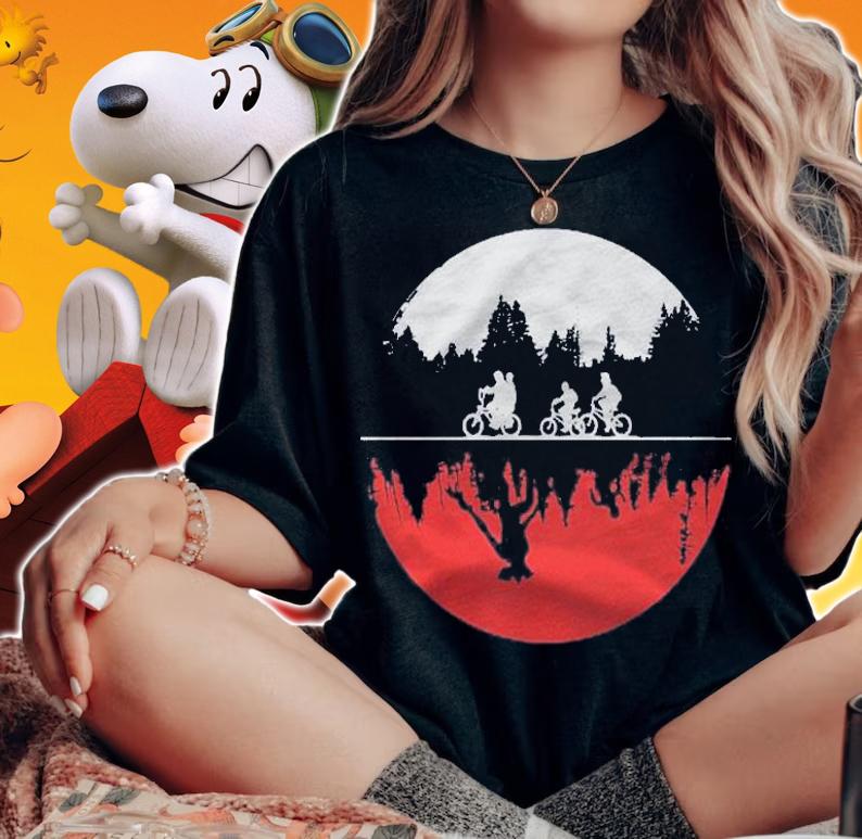 Stranger Tv Show Illustrated Graphic Shirt woman shirt