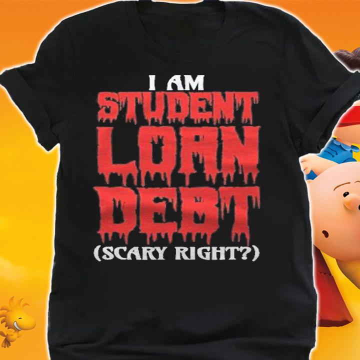 Funny Halloween Costume Party Cosplay I Am Student Loan Debt Shirt shirt