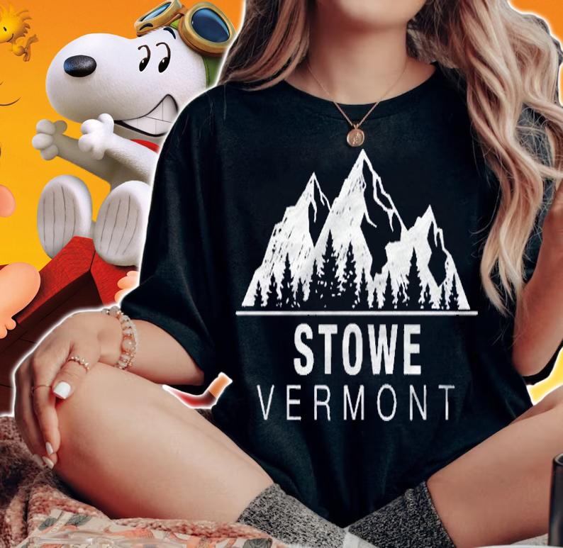 Vermont Gift  Stowe Mountains Pullover Shirt woman shirt