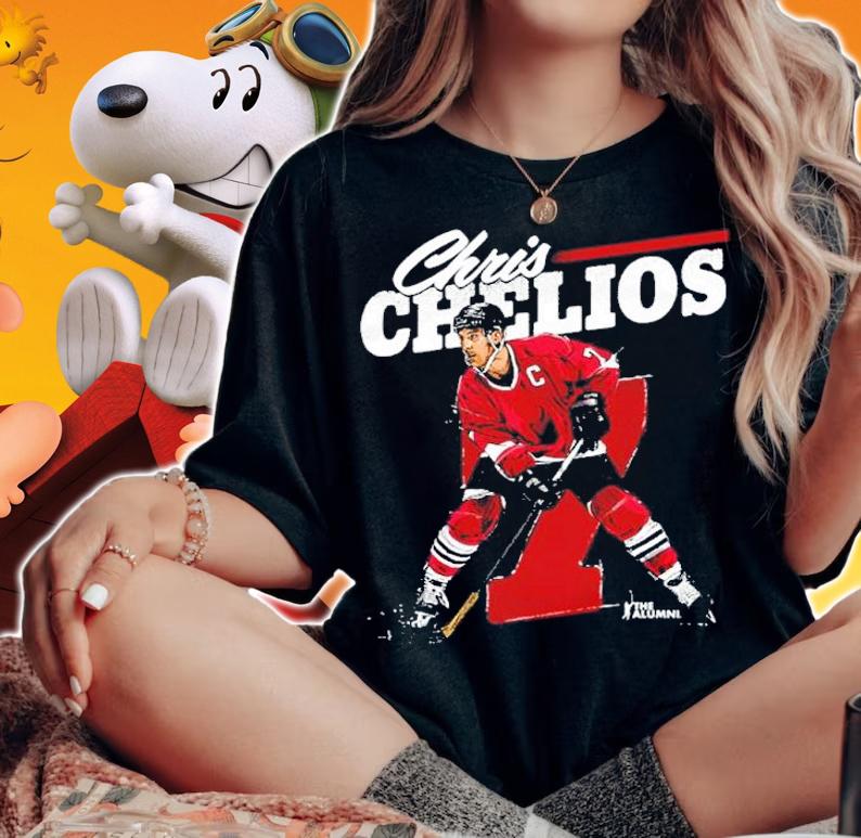 Chris Chelios Chicago Retro Hockey Shirt