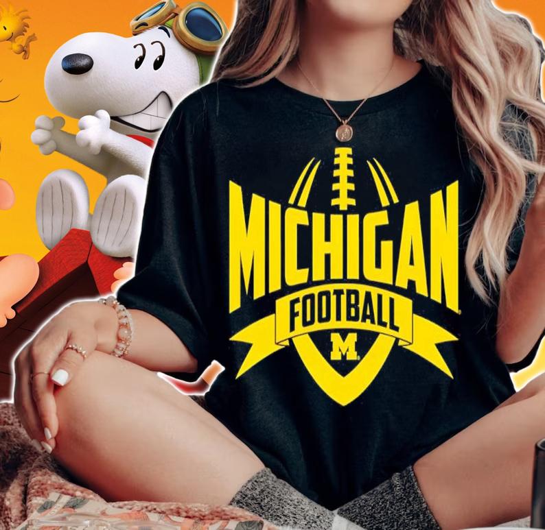 Michigan Wolverines Football Rush Licensed T-Shirt woman shirt