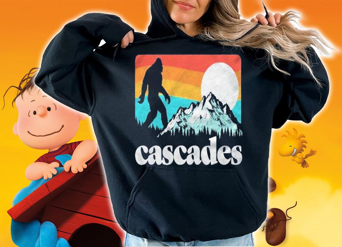 Cascade Pacific Northwest Bigfoot Mountains Shirt hoodie