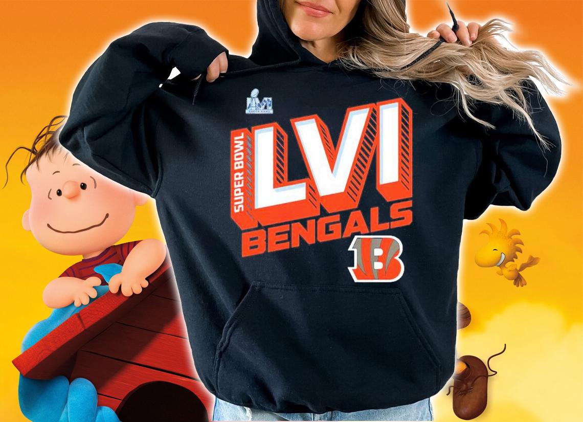Cincinnati Bengals Super Bowl LVI Bound Tilted Roster Shirt hoodie
