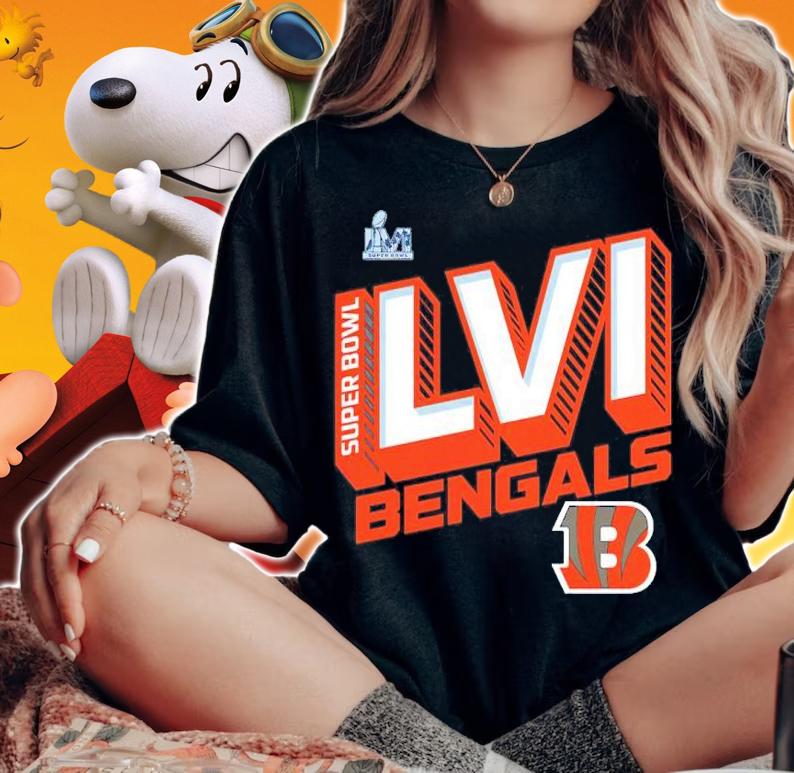 Cincinnati Bengals Super Bowl LVI Bound Tilted Roster Shirt woman shirt