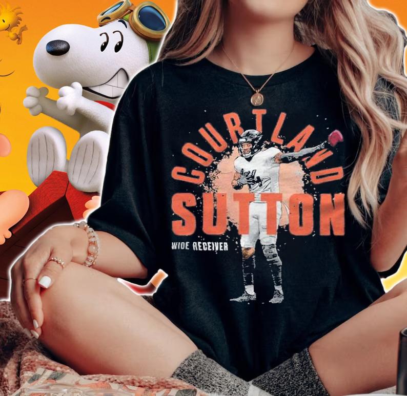 Courtland Sutton Player Name Denver Football Shirt woman shirt
