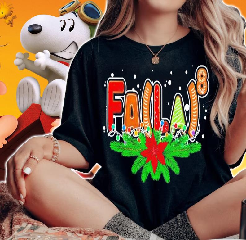 Fa La 8 Santa Plaid Claus Fa La Math Teacher Christmas t-shirt