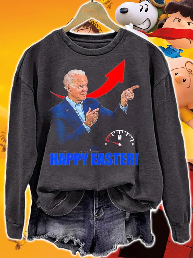 Happy Easter Funny Easter Confused Fun Joe Biden Meme Gas Price T-Shirt