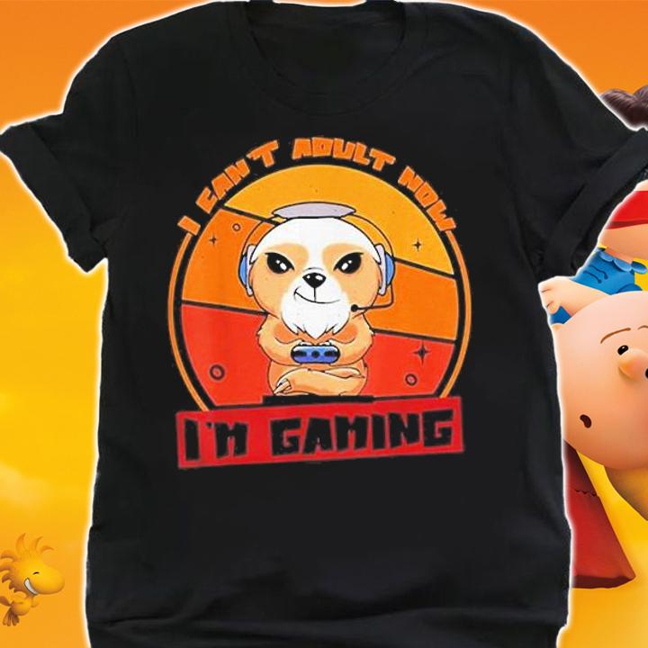 I Cant Adult Now Im Gaming Gamer Games Controller Shirt