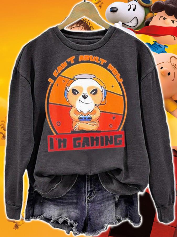 I Cant Adult Now Im Gaming Gamer Games Controller Shirt