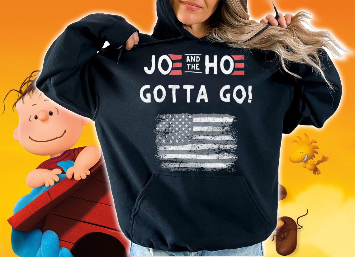 Joe And The Hoe Gotta Go Impeach Biden USA Flag T-Shirt