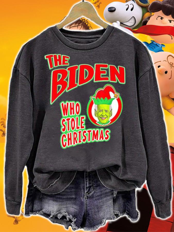 Joe Biden The Grinch The Biden Who Stole Christmas t-shirt sweatshirt