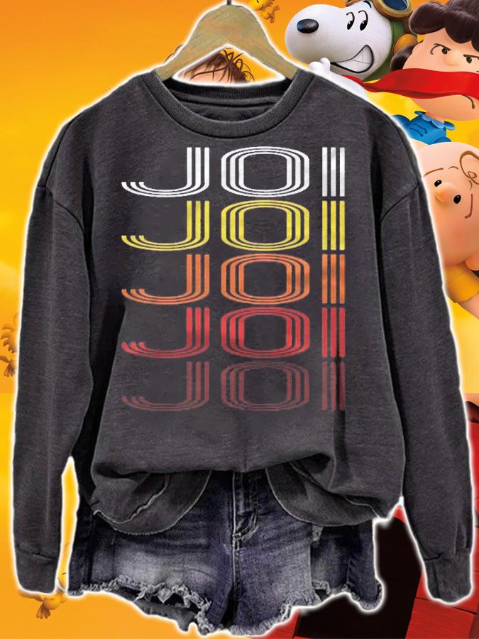 Joi Retro Wordmark Pattern  Vintage Style Shirt sweatshirt