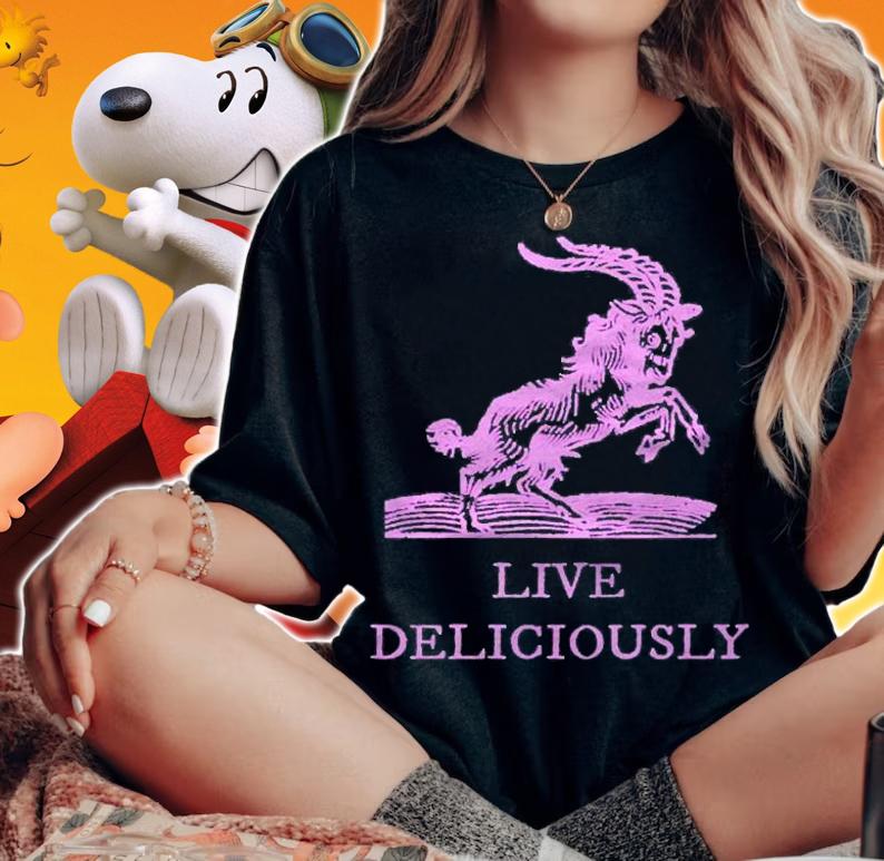 Live Deliciously In Pink Classic Shirt woman shirt