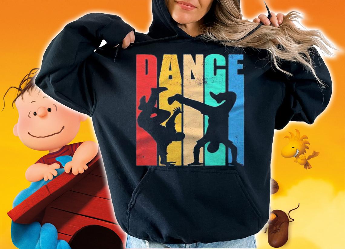 Retro Dance Silhouette Dancer Cool Hip Hop Break Dancer Gift Shirt hoodie