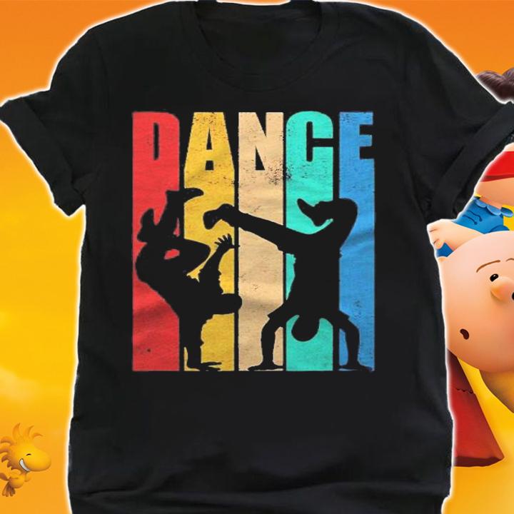 Retro Dance Silhouette Dancer Cool Hip Hop Break Dancer Gift Shirt shirt