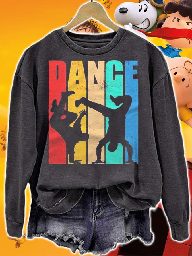 Retro Dance Silhouette Dancer Cool Hip Hop Break Dancer Gift Shirt sweatshirt