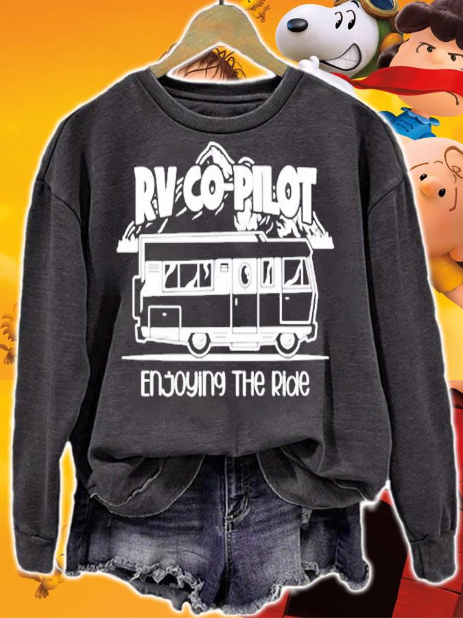 Rv Co-Pilot Funny Camper Vacation Road Trip The Navigator T-Shirt