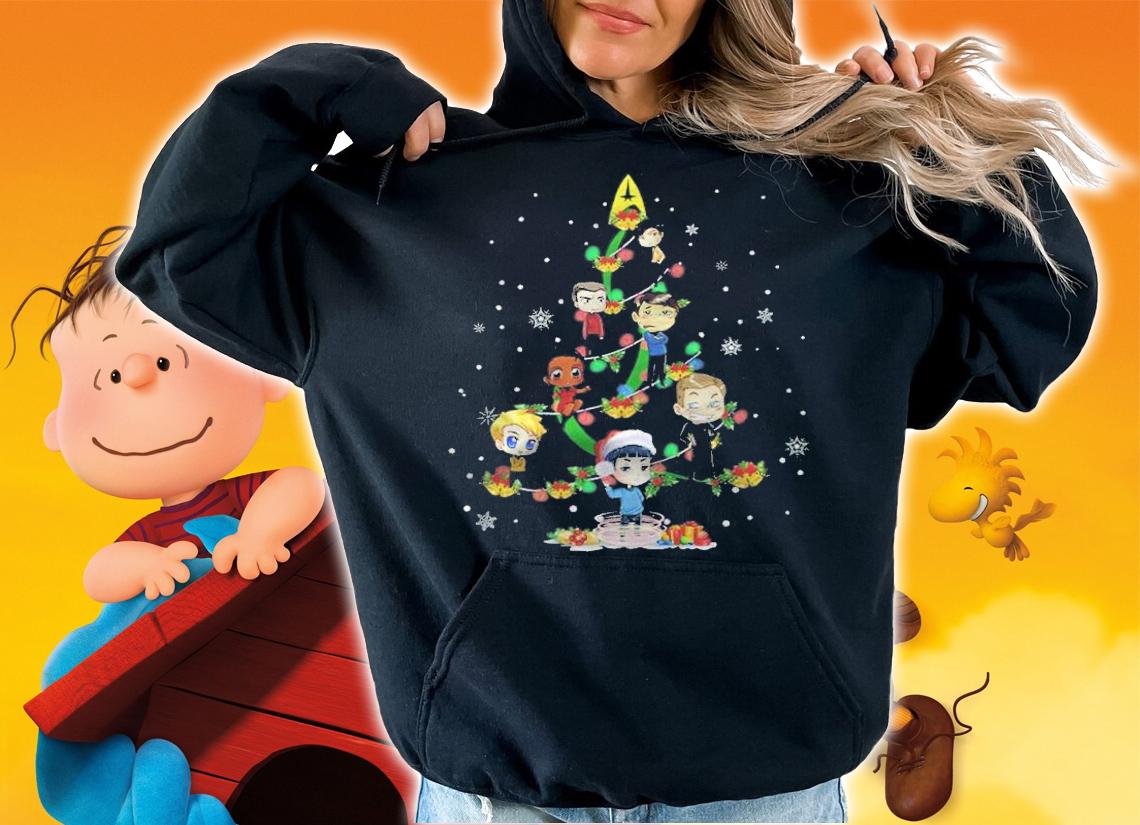Star Trek Chibi Christmas Tree Shirt hoodie