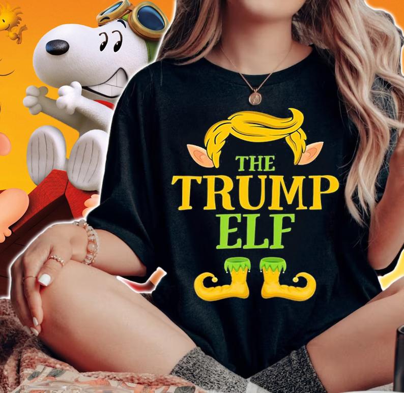 The Trump Elf Group Matching Family Christmas Gift T-Shirt woman shirt