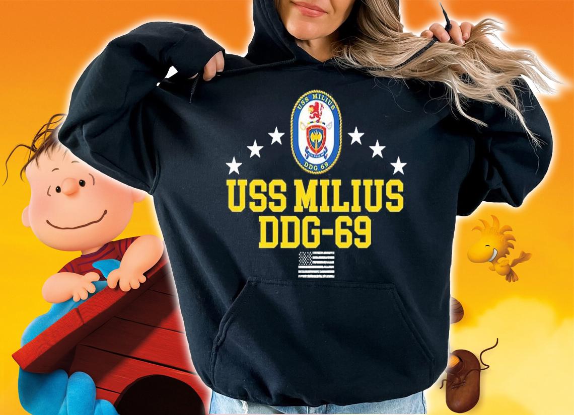 Uss Milius Ddg-69 T-Shirt hoodie