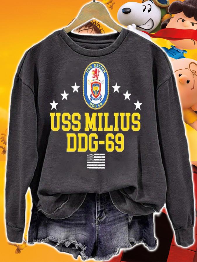 Uss Milius Ddg-69 T-Shirt sweatshirt