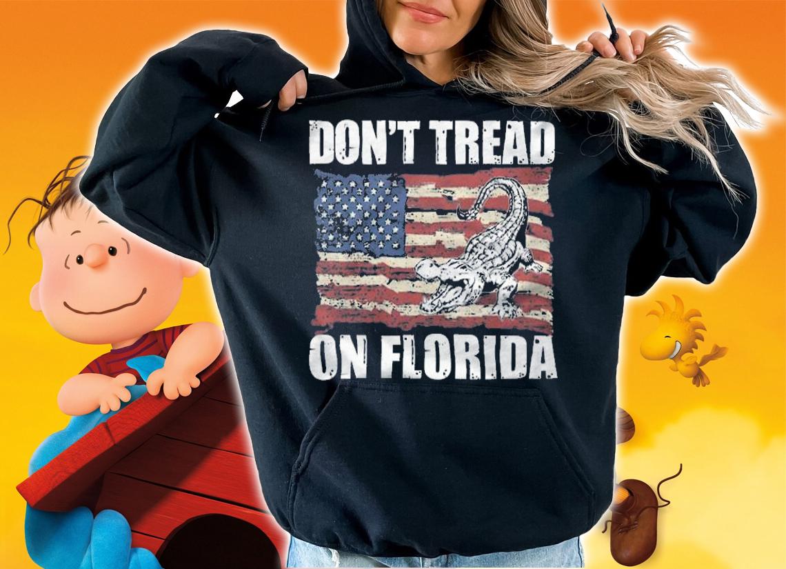Don't Tread On Florida Vintage Retro Old USA Flag T-Shirt hoodie
