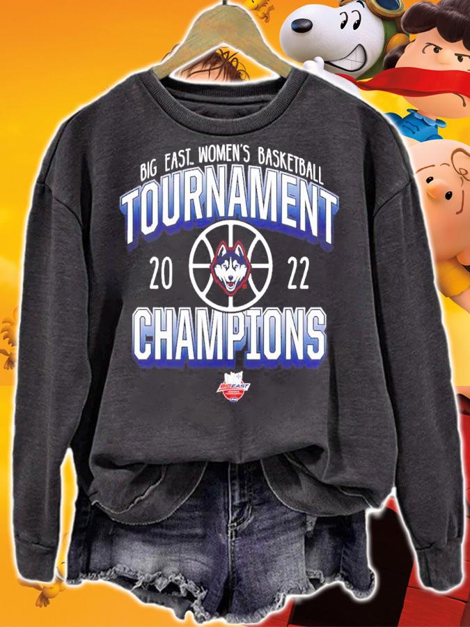 UConn Huskies Big East Women's Basketball Conference Tournament Champions 2022 Shirt sweatshirt