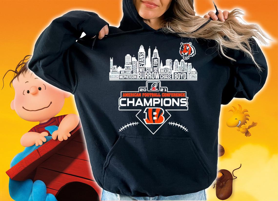 Cincinnati Bengals 2021 American Football Conference Champions Shirt hoodie