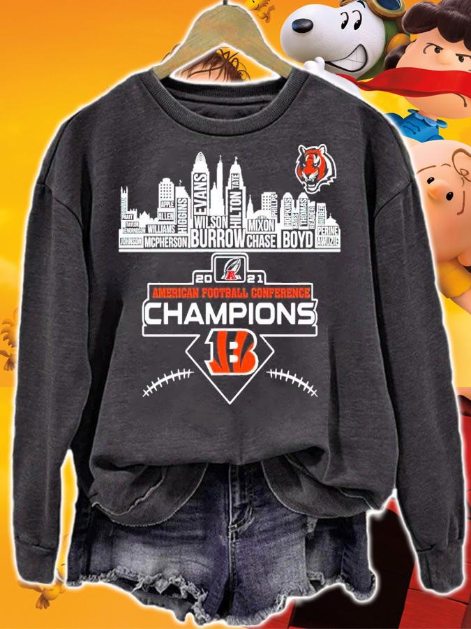 Cincinnati Bengals 2021 American Football Conference Champions Shirt sweatshirt