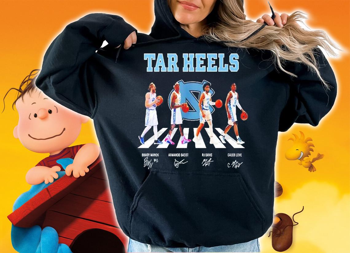 North Carolina Tar Heels Abbey Road Champions Signatures T-Shirt hoodie