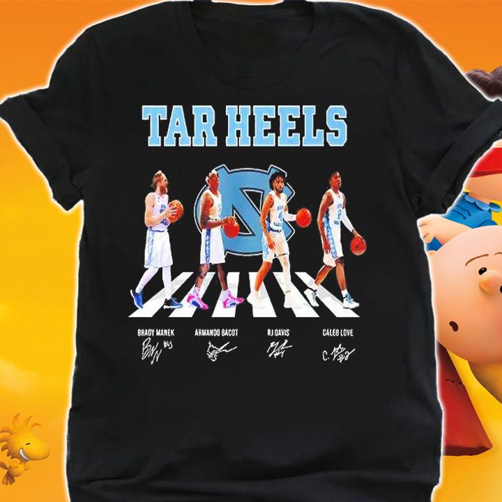 North Carolina Tar Heels Abbey Road Champions Signatures T-Shirt shirt