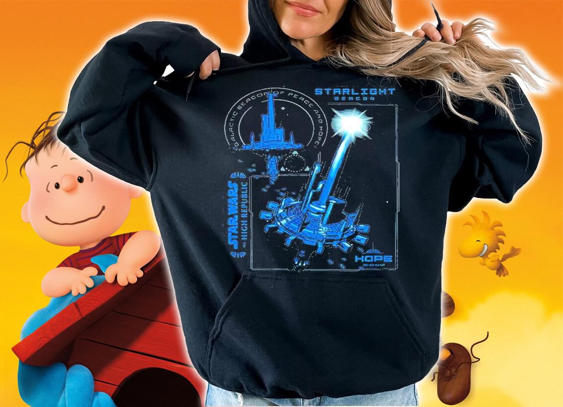 Star Wars High Republic Starlight Station Schematic T-Shirt hoodie