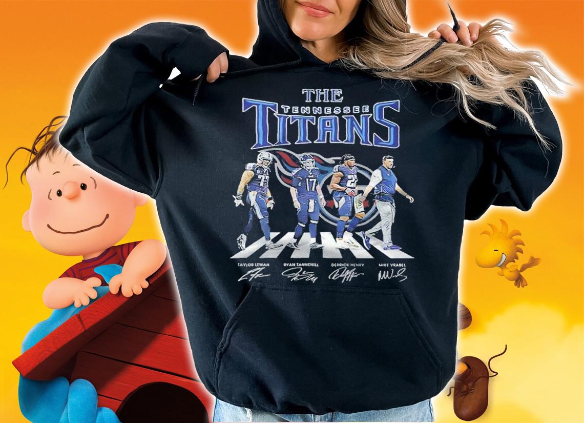 The Tennessee Titans Abbey Road signatures shirt hoodie