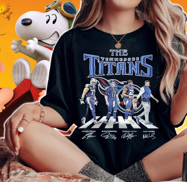 The Tennessee Titans Abbey Road signatures shirt woman shirt