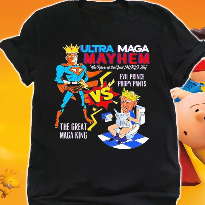 Donald Trump And Biden Ultra Maga Mayhem Great Maga King USA Shirt shirt
