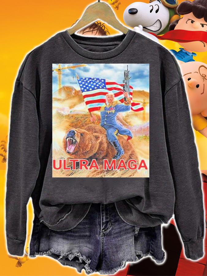 Funny Trump Ultra Maga The Great Maga King T-Shirt sweatshirt