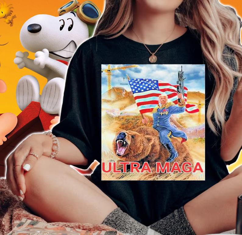 Funny Trump Ultra Maga The Great Maga King T-Shirt woman shirt